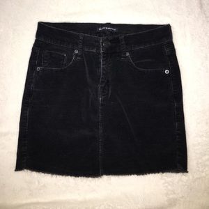 Brandy Melville Black Corduroy Skirt
